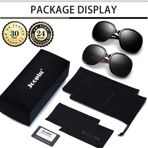 Vista 87 de Joopin Lentes de sol de gran tamaño para mujer, polarizados, grandes, para conducción, protección UV, grandes sombras