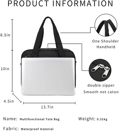Vista 2 de Bolso japonés con ventana en forma de corazón versátil como bolso de hombro para computadora portátil