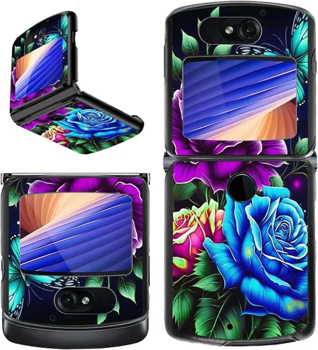 Vista 50 de Rossy Funda para Motorola RAZR 5G, para Moto RAZR 5G, funda delgada y ligera de policarbonato duro a prueba de golpes para Motorola Moto RAZR 5G