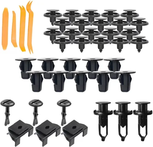 Vista 2 de Parts N Go Kit de revestimiento para guardabarros con clips/ sujetadores para lado del conductor delantero izquierdo para Toyota Prius 2010-2015