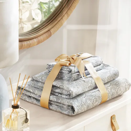 Vista 6 de Comfort Spaces - Sábanas con fundas de almohada Paisley Multi