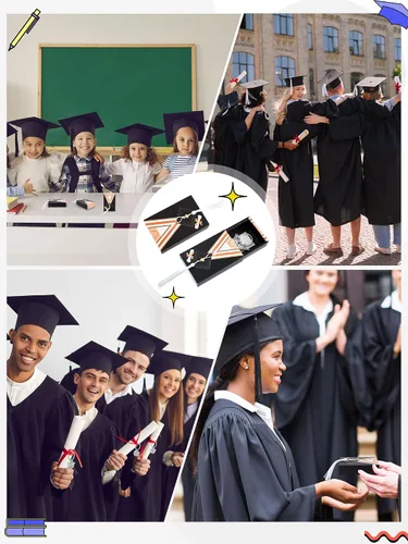 Vista 7 de Taiyin 16 llaveros de graduación de clase 2023, regalos de graduación, llaveros de graduación inspiradores de acero inoxidable, ideas de regalo