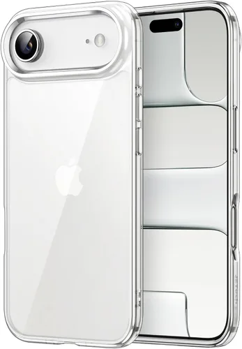 Vista 19 de JETech - Funda para iPhone 17 de 16 cm, cubierta a prueba de golpes, con parte trasera transparente antiarañazos, no se amarilla (negro)