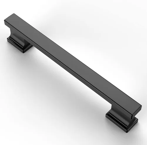 Vista 41 de Asidrama - Paquete de 6 manijas de gabinete de cocina color latón cepillado de 3.75 pulgadas (96mm), tiradores para gabinete, accesorios