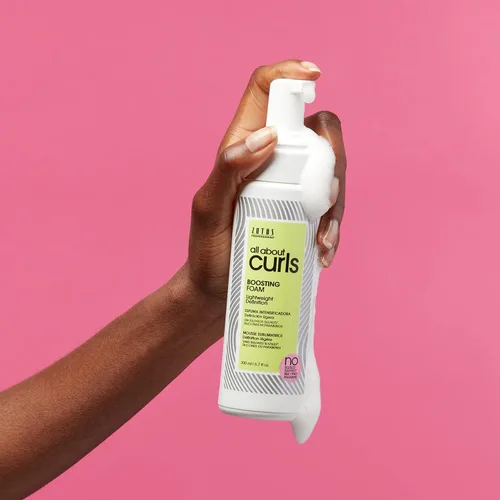 Vista 7 de ALL ABOUT CURLS Boosting Foam For Curly Hair Lightweight Definition Hold Volumizing Extra Fullness & Body Vegan & Cruelty Free Sulfate &