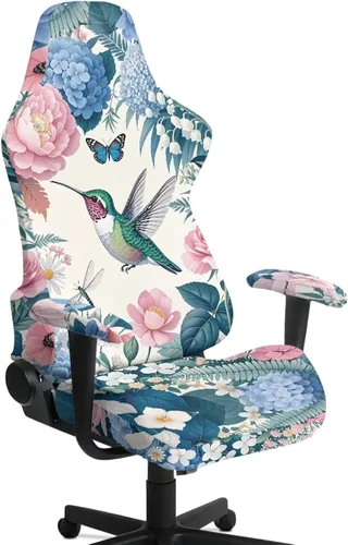 Vista 21 de Suobstales Aztec Leopard American Tribal Pattern Gaming Chair Cover Stretch Slipcover with Armrest Covers, Washable Elastic Protector Universal
