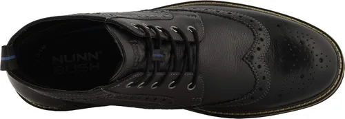 Vista 2 de Nunn Bush Odell Wingtip Vestido Casual Chukka Bota, Tan Crazy Horse Negro(Black Tumbled)