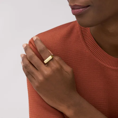 Vista 5 de Fossil Anillo de acero inoxidable chapado para mujer