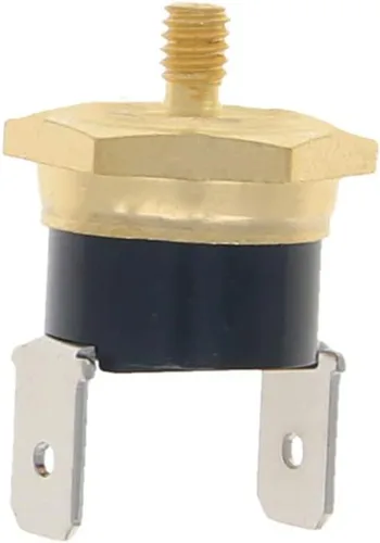 Vista 11 de Fielect Interruptor de control de temperatura del termostato KSD301, ajuste Snap Disc Interruptor de temperatura 257.0 °F Cobre M5 normalmente