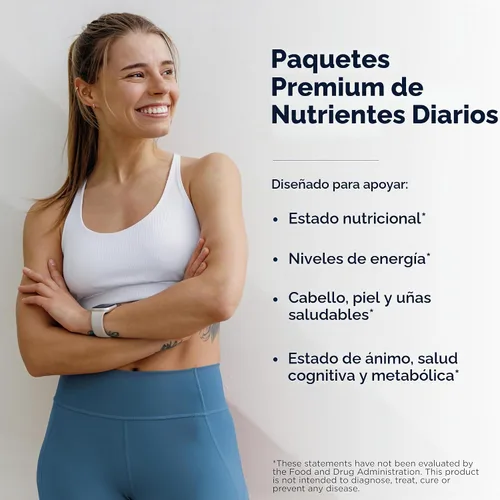 Vista 2 de Designs for Health Paquetes multivitamínicos esenciales dos veces al día