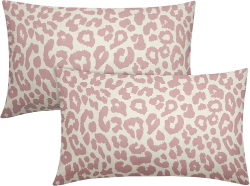 Vista 48 de Juego de 2 fundas de almohada con estampado de leopardo negro de 16 x 16 pulgadas, diseño de animal de guepardo, chinoiserie, fundas de almohada