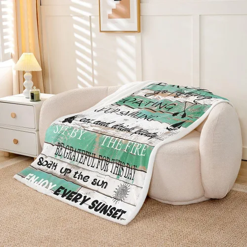 Vista 29 de Erosebridal Manta náutica de ancla, forro polar con brújula oceánica de 40 x 50 pulgadas para niños, niñas, adolescentes, adultos, decoración