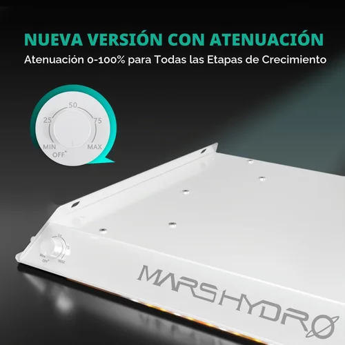 Vista 6 de MARS HYDRO TS600 - Luces LED regulables para plantas de interior (100 W, 2 x 2 pies)