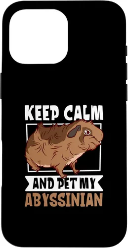 Vista 19 de iPhone 16 Pet my Abyssinian Guinea Pig Case