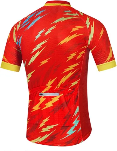 Vista 3 de Uriah - Camiseta de ciclismo para hombre, manga corta, reflectante