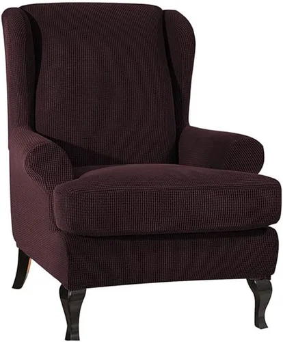 Vista 9 de Morbuy Funda para silla Wingback, fundas impermeables para silla con respaldo de ala, fundas elásticas lavables para silla con respaldo de ala