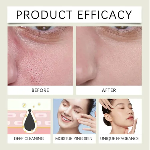 Vista 6 de Limpiador facial de arroz, limpiador espumoso suave, controla el aceite, hidrata e hidrata, nutre la piel, limpia los poros, fórmula suave adecuada