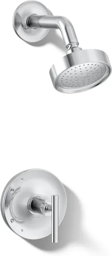Vista 14 de KOHLER TS14422-4-BN Purist(R) Rite-Temp(R) - Moldura de válvula de ducha con mango de palanca y cabezal de ducha de 2.5 gpm, acabado de níquel