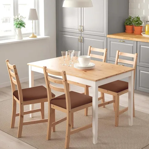 Vista 3 de NIBESSER Juego de 4 fundas de asiento impermeables para sillas de comedor, fundas de asiento elásticas lavables para sillas de comedor, funda
