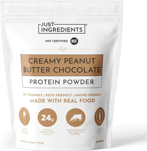 Vista 13 de JUST INGREDIENTS Chai Proteína en polvo – Mezcla de 30 porciones con suero 100% alimentado con pasto y proteínas vegetales orgánicas – Sabor cálido