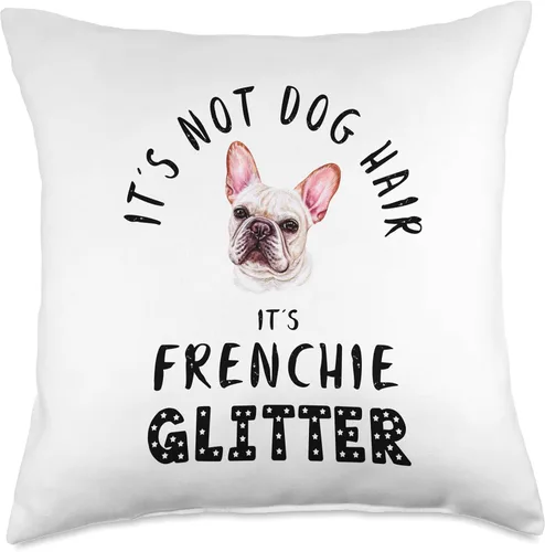 Vista 5 de Francia Bulldog Funny Dog Owner Gifts It's Not Dog Hair It's FRENCHIE - Almohada divertida con frase en inglés "It's Not Dog Hair It's FRENCHIe