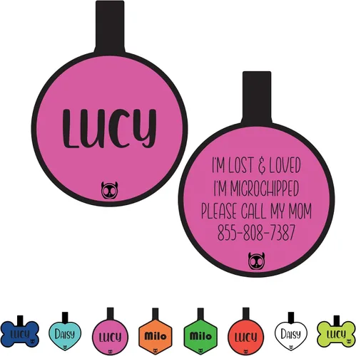 Vista 29 de Etiqueta de gato silenciosa de silicona personalizada con 5 líneas de grabado profundo personalizado duradero, etiqueta de identificación de mascota