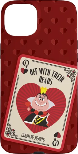 Vista 9 de Disney Carcasa para iPhone 17, diseño de villanos, la reina de corazones con sus cabezas, color rojo