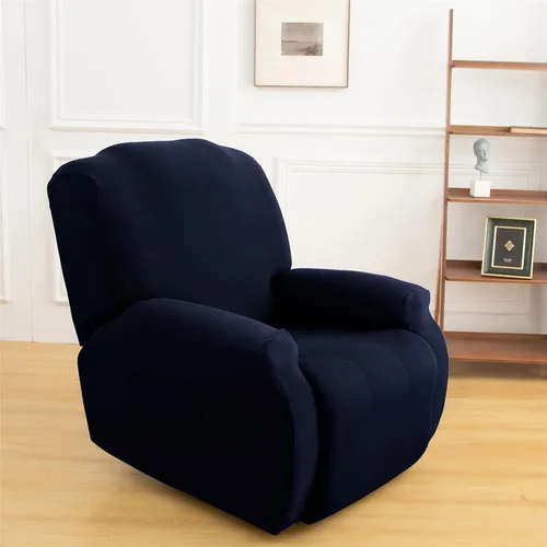Vista 17 de LazyBoy - Funda para sillón reclinable, color liso, 4 piezas, fundas protectoras de muebles para sillón reclinable con bolsillo, funda para sofá