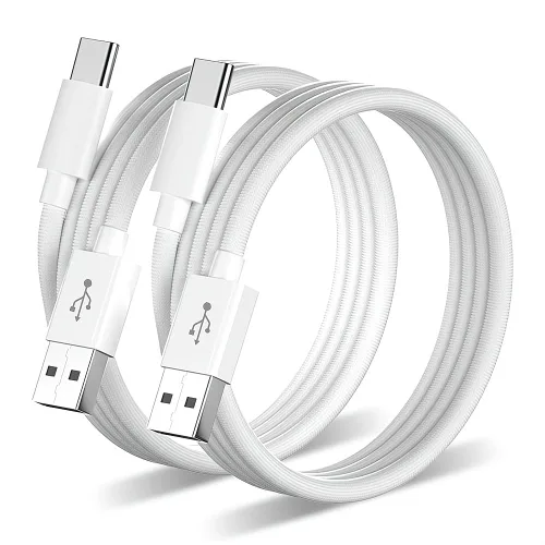 Vista 10 de [Paquete de 2 unidades de 1 m Certificado MFi] Cable USB C tejido CarPlay para cargador Apple iPhone 17 Pro Max, cable USB A a USB-C duradero