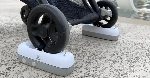 Vista 3 de Accesorio automático para cochecito – Chupete infantil para bebés de 0 a 12 meses – Recargable, control remoto, dos modos relajantes – Solo