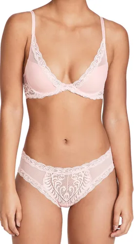Vista 66 de Natori - Sujetador de encaje para mujer con inmersión, diseño de plumas Cafe