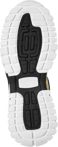 Vista 5 de Versace Jeans Couture - Tenis de moda con suela gruesa y dorada para hombre