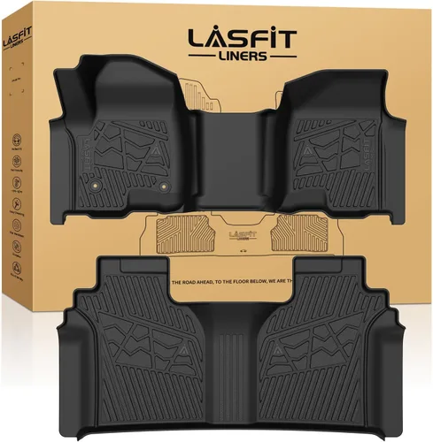Vista 20 de LASFIT Alfombrillas para Freightliner Cascadia 2008-2017, protección para todo tipo de clima, revestimientos de automóvil de elastómero