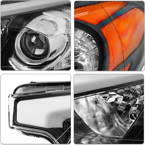 Vista 4 de SOCKIR - Repuesto de faros delanteros para Kia Forte 2014-2016, LH y RH con bombillas Lado del conductor y del pasajero