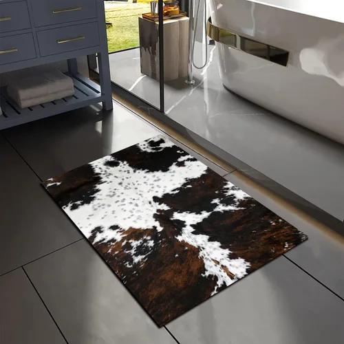 Vista 12 de MUGINYU Get Naked Tapete de Baño, Alfombrillas de Baño Modernas y Divertidas en Blanco y Negro de Secado Rápido Absorbentes Antideslizantes Delgadas