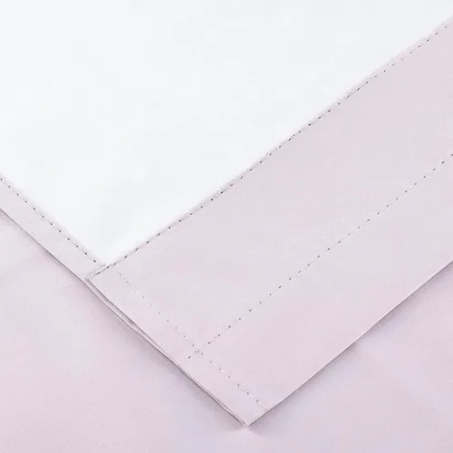 Vista 2 de Rooney - Juego de 3 cortinas opacas con respaldo térmico para ventana de cocina (rosa claro)
