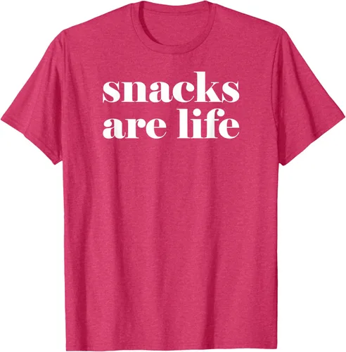Vista 21 de Snacks Are Life - Camiseta divertida para amantes de los aperitivos, Negro