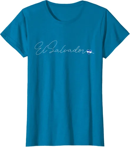 Vista 76 de Camiseta Simple Love El Salvadoreño con diseño de corazón en El Salvador