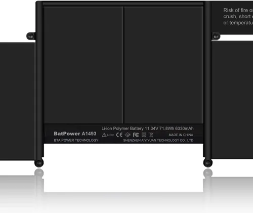Vista 3 de BatPower A1493 - Batería de repuesto para laptop Apple de finales de 2013 a mediados de 2014 MacBook Pro de 13 pulgadas, Retina A1502, EMC 2678, EMC
