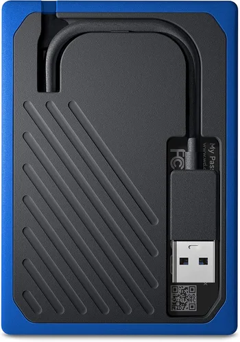 Vista 7 de WD 2TB My Passport Go SSD Cobalt Almacenamiento externo portátil, USB 3.0 - WDBMCG0020BBT-WESN Cobalto