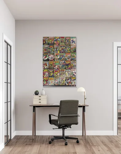 Vista 6 de POSTER STOP ONLINE Marvel Comics - Póster impreso (collage de 36 portadas clásicas de Marvel Comics) (tamaño: 24 x 36 pulgadas) (póster laminado)