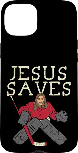 Vista 9 de Jesus Save Ice Hockey Goalie Religious Christian Goaltender Case for iPhone 17