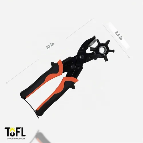 Vista 6 de TOFL - Perforadora giratoria de cuero para cinturones, correas, collares