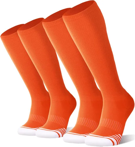 Vista 19 de FITRELL Paquete de 2/3 calcetines de béisbol y sóftbol para niños, jóvenes, hombres y mujeres, calcetines altos hasta la rodilla (varios colores)