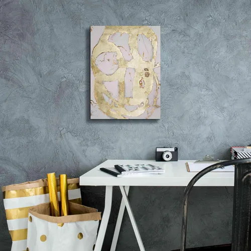 Vista 7 de Epic Graffiti Erin Ashley, arte de pared en lienzo giclée 'As de espadas en oro III', 12 x 16 pulgadas