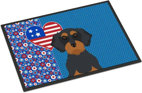 Vista 28 de Caroline's Treasures WDK5119JMAT Airedale Terrier USA - Tapete para interiores o exteriores, 24 x 36 pulgadas, tapete para puerta delantera