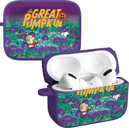 Vista 16 de Affinity Bands Peanuts Halloween HDX - Funda compatible con Apple AirPods Gen 1 y 2 (gran calabaza)