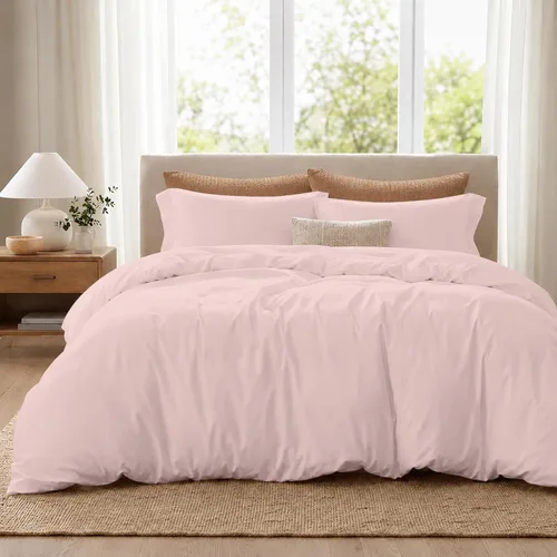 Vista 21 de ROYALE LINENS Funda de edredón negra tamaño individual – Fundas de edredón de 2 piezas – Cierre de cremallera – 1 funda de edredón individual de 68