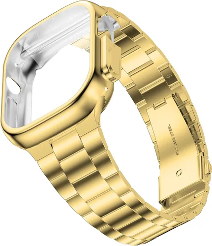 Vista 10 de Wolait Compatible con Apple Watch Band de 1.929 in 1.811 in 1.772 in 1.732 in 1.654 in 1.496 in 1.575 in 1.614 in, correas de acero inoxidable