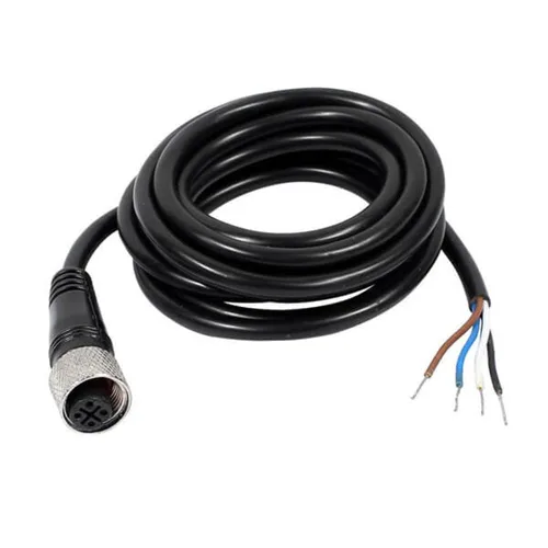 Vista 11 de Elecbee Cable M12 A-Code Conector recto de cabeza hembra individual Cable eléctrico de enchufe de aviación (cable de 12 pines 1M/3.3 pies)